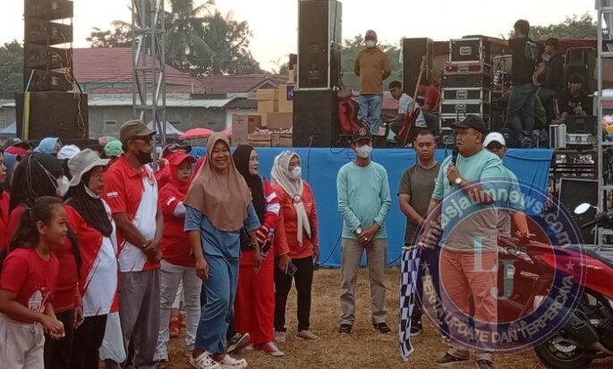 Gerak Jalan Sehat Semarak HUT Ke-81 RI di Teras, Babinsa Bersama Aparat Pastikan Kegiatan Aman dan Lancar