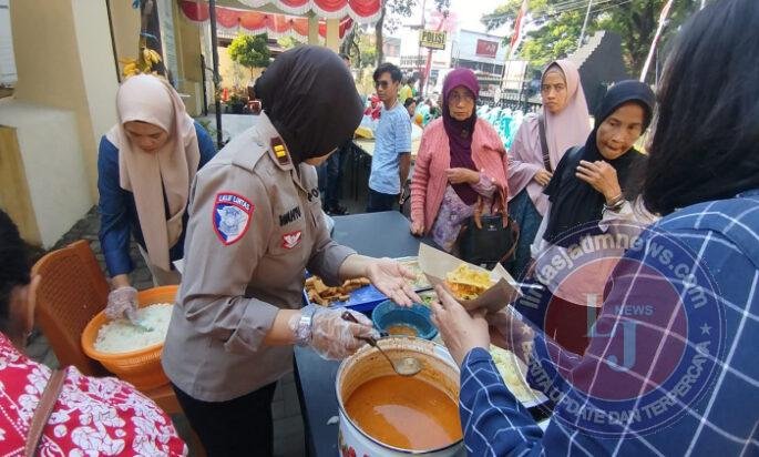 Polresta Malang Kota Sapa Warga melalui Baktikes dan Makan Bersama Gratis