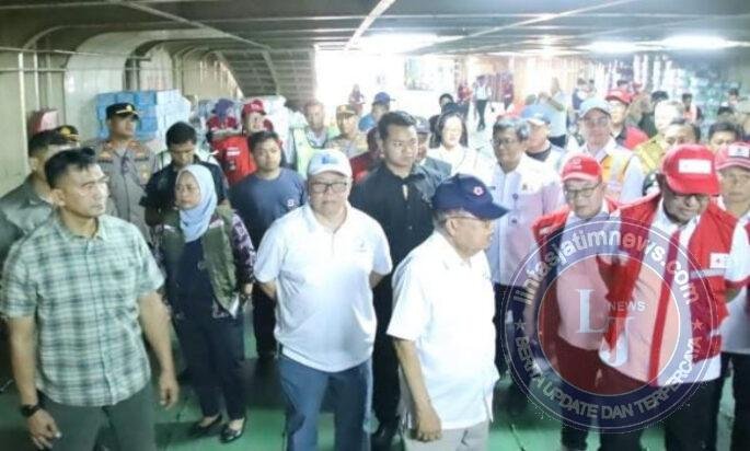 JJOS Pelayanan Dan Pengamanan Bantuan Kemanusiaan PMI ke NTT melalui Kapal Laut dari Tanjung Priok