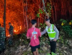 Polres Magetan Tingkatkan Mitigasi Karhutla di Musim Kemarau, Larang Warga Membakar Lahan