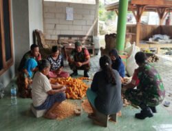 Panen Jagung di Gesi Jadi Ajang Komsos, Babinsa Turun Langsung Bantu Petani