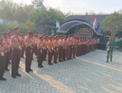 Geger! 120 Siswa MI Miftahul Falah Digembleng PBB dan Wawasan Kebangsaan Oleh Koramil 21 Bulukerto