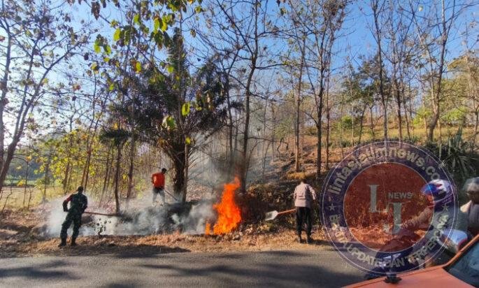 Sinergi TNI, Polri dan Unsur Terkait Atasi Kebakaran Hutan di Wilayah Ponorogo