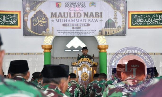 Kodim Ponorogo Gelar Peringatan Maulid Nabi Muhammad SAW 1448 H