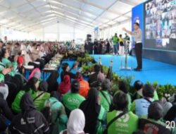 5.150 Pengemudi Ojol Ikuti Gebyar Keselamatan Lalu Lintas Korlantas Polri di Serpong