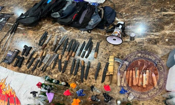 Polda Metro Jaya Cegah Potensi Gangguan, Puluhan Sajam dan Bahan Molotov Diamankan