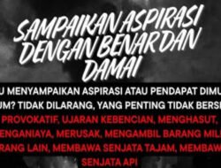 Kelompok Aktivis Sosialis Serukan Masyarakat Tetap Tenang, Kritis, dan Menolak Tindakan Anarkis