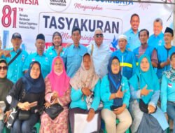 HUT RI ke 81 Dijadikan sebagai Momentum Peduli Sehat dari DPD Gelora kota Surabaya untuk Masyarakat Sekitar