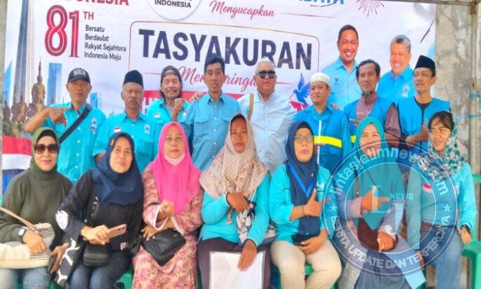 HUT RI ke 81 Dijadikan sebagai Momentum Peduli Sehat dari DPD Gelora kota Surabaya untuk Masyarakat Sekitar