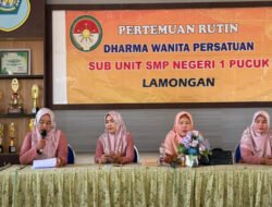 Pererat Silaturahim, DWP Sub Unit SMPN 1 Pucuk Gelar Pertemuan Rutin dan Lomba Ceria HUT RI ke-81