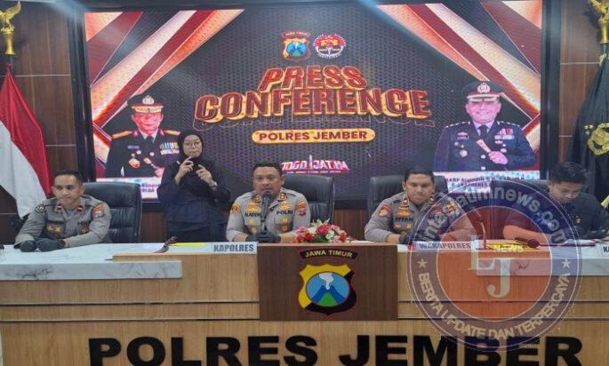 Polres Jember Tuntaskan 60 Perkara dalam 2 Bulan, Amankan Sejumlah Tersangka