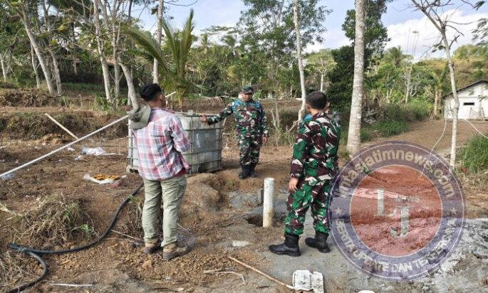 Dandim 0801/Pacitan Tinjau Lokasi Pembangunan Sumur Bor di Kecamatan Punung