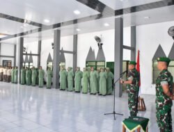 Dandim Ponorogo Pimpin Acara Laporan Korps Pindah Satuan