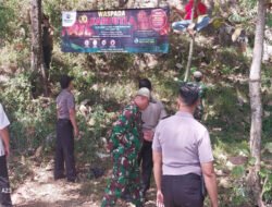 Kolaborasi Polres Ponorogo bersama Lintas Sektor Cegah Karhutla Sisir Kawasan Rawan Kebakaran