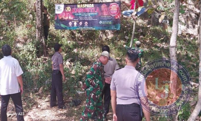 Kolaborasi Polres Ponorogo bersama Lintas Sektor Cegah Karhutla Sisir Kawasan Rawan Kebakaran