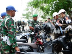 Subdenpom V/4-1 Pacitan Periksa Kelengkapan Kendaraan Anggota Kodim dan Yonif TP 934/SBY