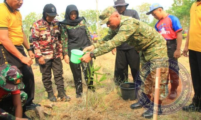 Jelang Hut TNI dan Kodam IV/Dip, Kodim Sragen gelar Aksi Penanaman Sejuta pohon