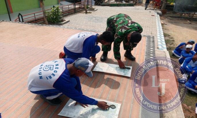 Belajar Peta, Kompas, dan PBB Kreasi, 413 Siswa SMKN 5 Madiun Dibekali Keterampilan Dasar