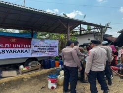 Polresta Sumenep Salurkan Bantuan Air Bersih untuk 440 KK di Desa Gendang Barat
