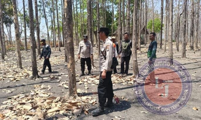 Sinergi Cegah Karhutla, Polres Bojonegoro Sisir Kawasan Rawan di Kedungadem
