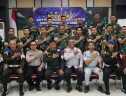 Satlantas Polres Gresik Gelar Coaching Clinic Keselamatan Berkendara Bersama Subdenpom