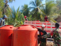 Atasi Krisis Air Bersih, Kodim 0801/Pacitan Dampingi Pengeboran Sumur Bantuan BNPB di Desa Hadiwarno