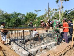 Pembangunan Jembatan Perintis Garuda Tahap VII Kodim Ponorogo Terus Dikebut, Berikut Capaiannya