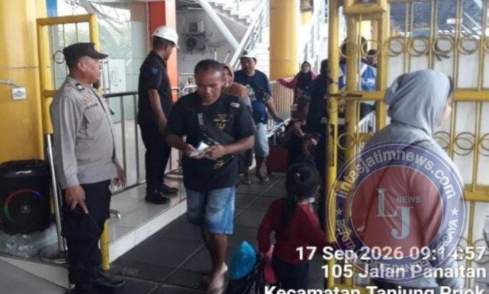 Pengamanan Embarkasi KM Labobar Tujuan Surabaya Berjalan Aman dan Lancar, 1.414 Penumpang Terlayani