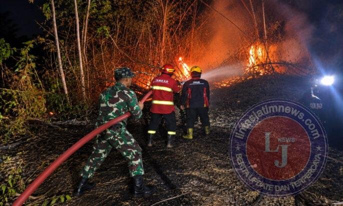 Lalai Mengawasi Pembakaran Sampah, Lahan Bambu Warga Balerejo Terbakar