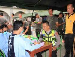 HUT ke-81 TNI, Warga Trenggalek Antusias Ikuti Baksos Kesehatan