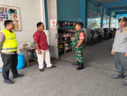 Keamanan sekolah Jadi Perhatian Khusus Babinsa Kratonan dan Linmas