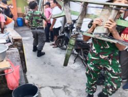 Wujudkan Lingkungan Bersih dan Asri, Babinsa Sudiroprajan Ajak Linmas dan Warga Kerja Bakti