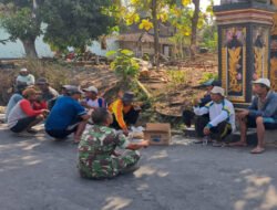 Musim Kemarau, Babinsa Sambi Ingatkan Warga Waspada Bahaya Pembakaran Sampah