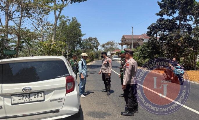 Sinergi TNI Polri Gelar Penyakatan di Perbatasan Pacitan-Wonogiri Antisipasi Parluh PSHT