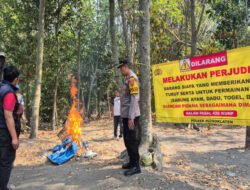 Respon Cepat Aduan Masyarakat, Polres Kediri Bongkar Arena Sabung Ayam di Plosorejo