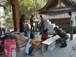 Bahu Membahu Bangun Masjid Al Ikhlas, TNI dan Warga Gesi Hidupkan Lagi Semangat Gotong Royong