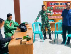 Patroli Malam Personel Koramil Dan Linmas Ciptakan Rasa Aman, Warga Sambut Antusias