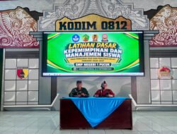 Puncak LDKMS OSIS SMPN 1 Pucuk Digelar di Makodim 0812 Lamongan, Gembleng Mental Calon Pemimpin Muda