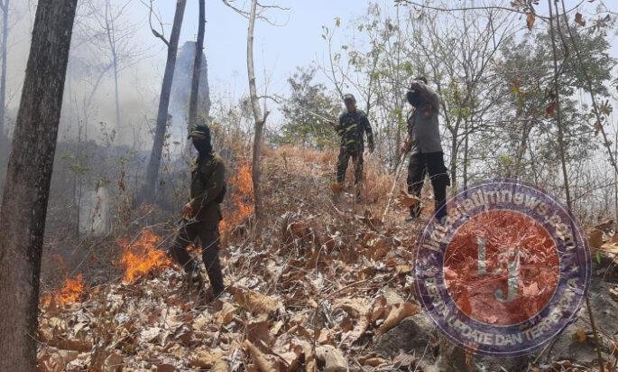 Karhutla di Desa Binaan Cepat Padam Berkat Kebersamaan Babinsa dan Unsur Terkait