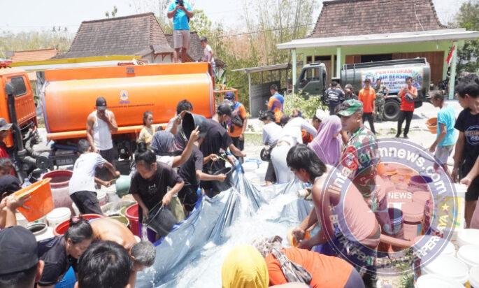 Kemarau Belum Berakhir, Kodim Boyolali Antar Harapan Lewat Bantuan Air Bersih ke Wonosamudro