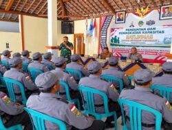 Perkuat Kesiapsiagaan, Linmas Desa Kedondong Dibekali Pelatihan Baris-Berbaris