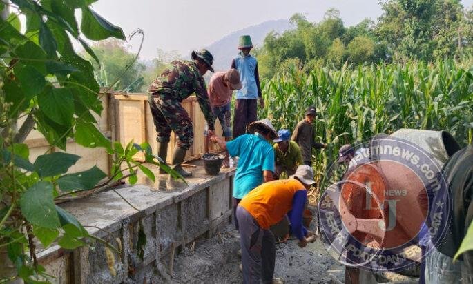 Kodim Ponorogo Bangun Lima Jembatan Perintis Garuda Tahap VII, Bukti Pemerintah Terus Hadir Untuk Rakyat