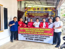 Terima Kunjungan Tim Polda, Ketum PWDPI Dukung Wujudkan Lampung Kondusif