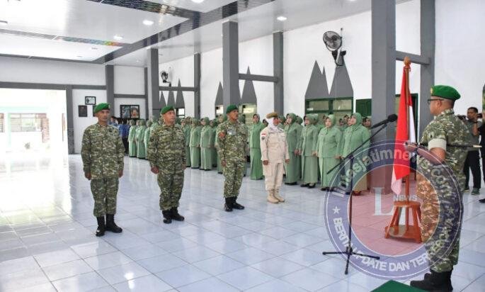 Dandim Ponorogo Pimpin Acara Laporan Korps Kenaikan Pangkat Bintara, Tamtama dan PNS Periode 01-10-2026