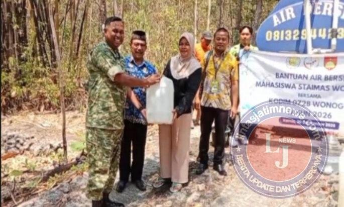 Saat Air Bersih Menjadi Harapan, STAIMAS Wonogiri dan Kodim 0728/Wonogiri Hadir untuk Warga Sumberkukun