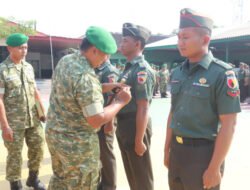 Sebanyak 37 Anggota Kodim 0805/Ngawi Melaksanakan Kenaikan Pangkat