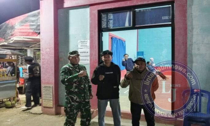 Jaga Kamtibmas, Babinsa Dan Linmas Patroli Malam Sasar Permukiman