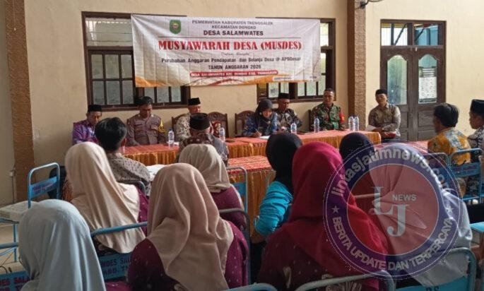 Sinergi TNI-Polri Kawal Musdes Perubahan APBDes Salamwates 2026