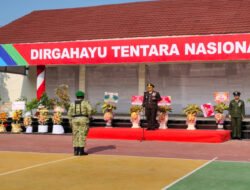 Kodim 0805/Ngawi Gelar Upacara HUT TNI ke-81, Perkokoh Kemanunggalan TNI dan Rakyat