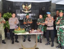 Semarak HUT ke-81 TNI, Polres Pelabuhan Tanjung Priok Perkuat Sinergitas TNI-Polri
